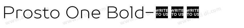 Prosto One Bold字体转换 Prosto One Bold字体转换